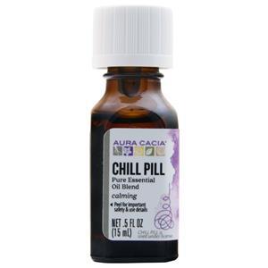 Aura Cacia Chill Pill Pure Essential Oil Blend  0.5 fl.oz