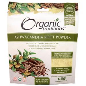 Organic Traditions Ashwagandha Root Powder  7 oz