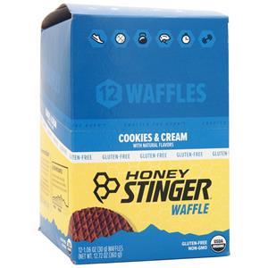 Honey Stinger Organic Gluten Free Waffle Cookies & Cream 12 pckts