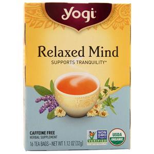 Yogi Relaxed Mind Tea Caffeine Free 16 pckts