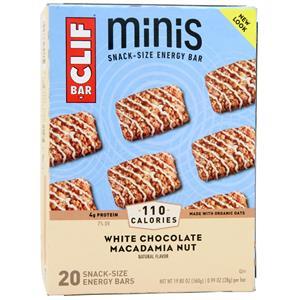 Clif Bar Minis Snack-Size Energy Bar White Chocolate Macadamia Nut 20 bars