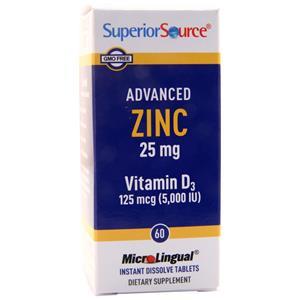 Superior Source Advanced Zinc  60 tabs