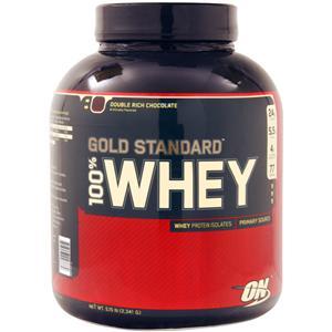 Optimum Nutrition 100% Whey Protein - Gold Standard Double Rich Chocolate 5 lbs