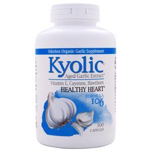 Kyolic Garlic with Vitamin E, Cayenne, Hawthorn #106  300 caps